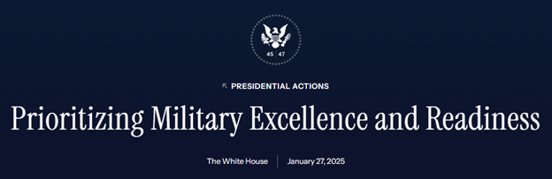eo restoring military excellence & readiness
