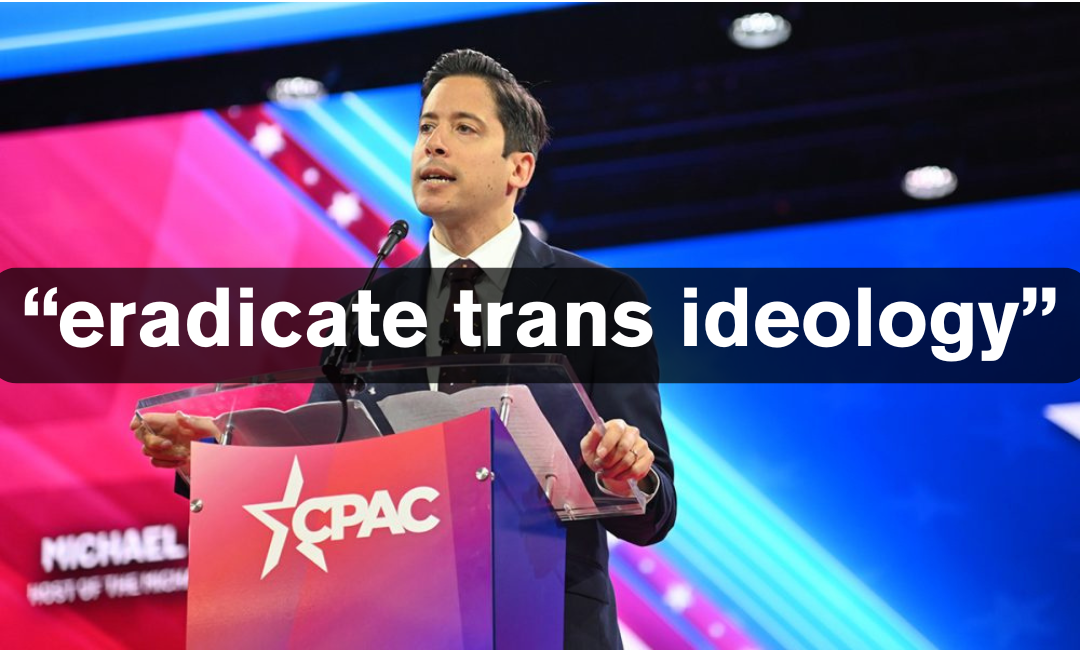 photo of Christian Nationalist Michael Knowles speaking at the 2023 Conservative Political Action Conference