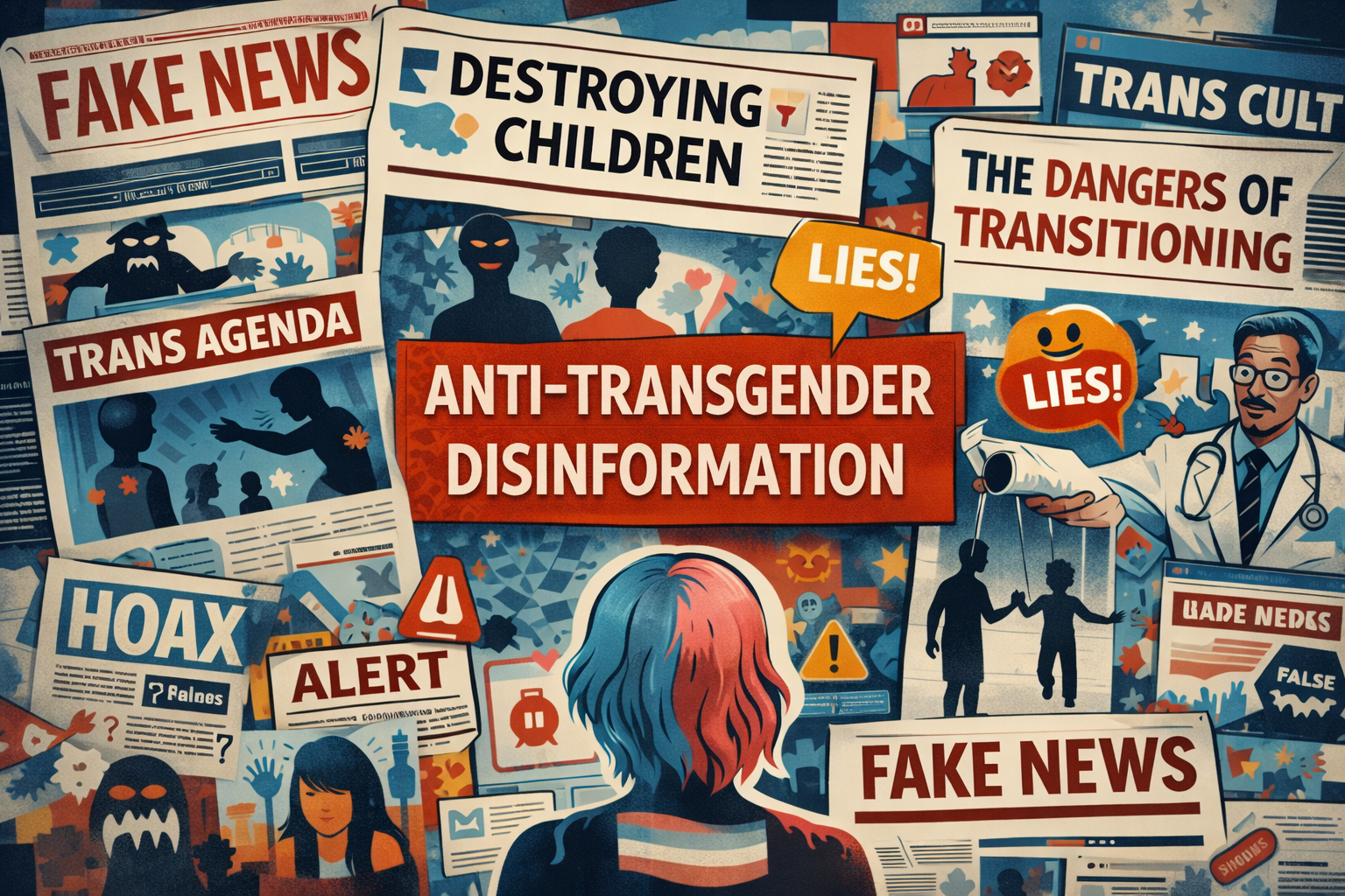 anti trans disinformation poster